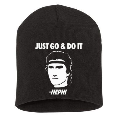 Just Go And Do It Nephi Funny Mormon Lds Missionary Gift Short Acrylic Beanie
