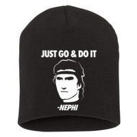 Just Go And Do It Nephi Funny Mormon Lds Missionary Gift Short Acrylic Beanie