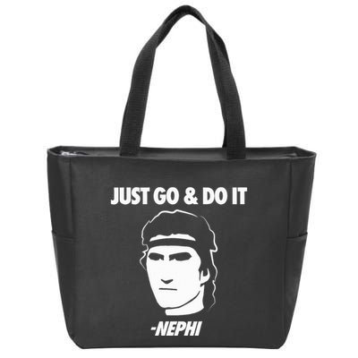 Just Go And Do It Nephi Funny Mormon Lds Missionary Gift Zip Tote Bag