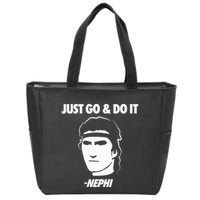 Just Go And Do It Nephi Funny Mormon Lds Missionary Gift Zip Tote Bag