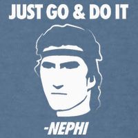 Just Go And Do It Nephi Funny Mormon Lds Missionary Gift Garment-Dyed Sweatshirt