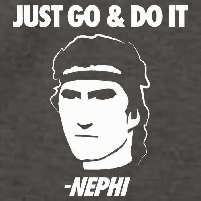 Just Go And Do It Nephi Funny Mormon Lds Missionary Gift Vector Backpack