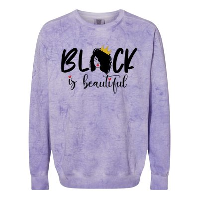 Juneteenth Gift Black Is Beautiful Cool Gift Colorblast Crewneck Sweatshirt