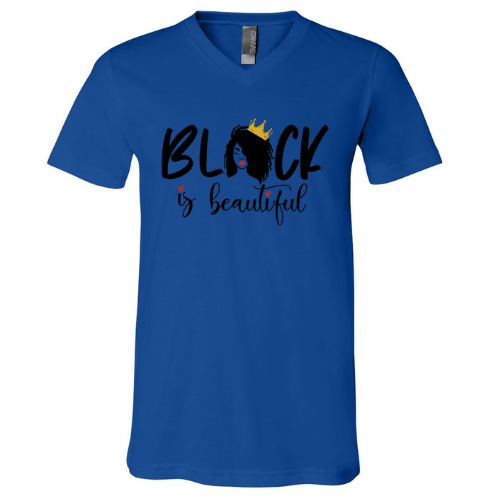 Juneteenth Gift Black Is Beautiful Cool Gift V-Neck T-Shirt