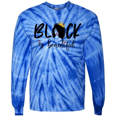 Juneteenth Gift Black Is Beautiful Cool Gift Tie-Dye Long Sleeve Shirt