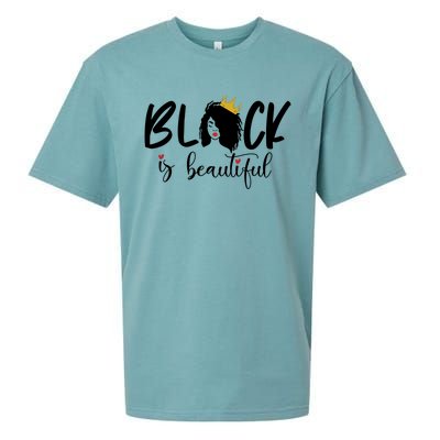 Juneteenth Gift Black Is Beautiful Cool Gift Sueded Cloud Jersey T-Shirt