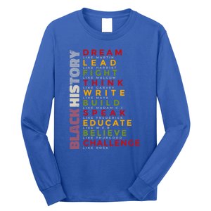 Juneteenth Gift Black Queen Afro Melanin Black History Cool Gift Long Sleeve Shirt