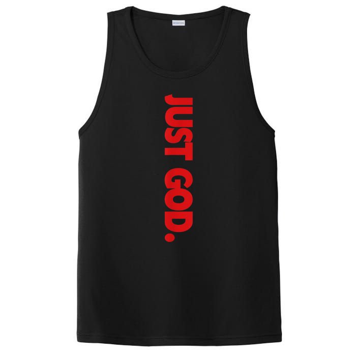 Just God Bible Verse Religious PosiCharge Competitor Tank