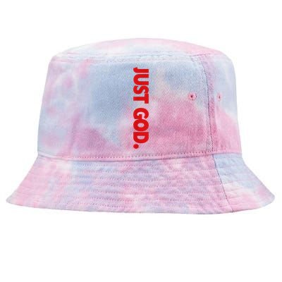 Just God Bible Verse Religious Tie-Dyed Bucket Hat