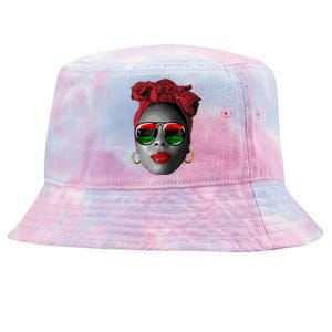 Junenth Gift Black History Dope Proud Afro Queen Gift Tie-Dyed Bucket Hat