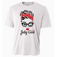 July Girl Birthday For Women Girl Born July Birthday Cooling Performance Crew T-Shirt