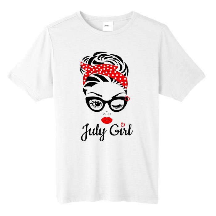 July Girl Birthday For Women Girl Born July Birthday Tall Fusion ChromaSoft Performance T-Shirt