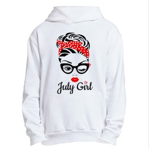 July Girl Birthday For Women Girl Born July Birthday Urban Pullover Hoodie