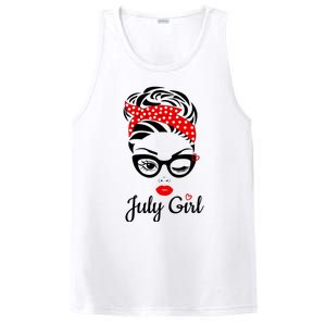 July Girl Birthday For Women Girl Born July Birthday PosiCharge Competitor Tank