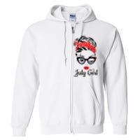 July Girl Birthday For Women Girl Born July Birthday Full Zip Hoodie