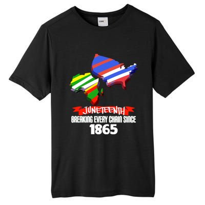 Juneteenth Gift Breaking Chains Since 1865 Independence Day Gift Tall Fusion ChromaSoft Performance T-Shirt