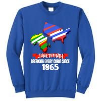 Juneteenth Gift Breaking Chains Since 1865 Independence Day Gift Sweatshirt