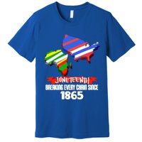 Juneteenth Gift Breaking Chains Since 1865 Independence Day Gift Premium T-Shirt