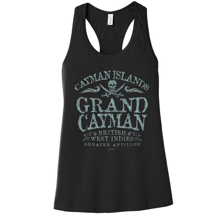 Jcombs Grand Cayman Cayman Islands Pirate Women's Racerback Tank