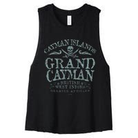 Jcombs Grand Cayman Cayman Islands Pirate Women's Racerback Cropped Tank