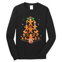 Jolly Gingerbread Christmas Tree Gingerbread Decor Long Sleeve Shirt