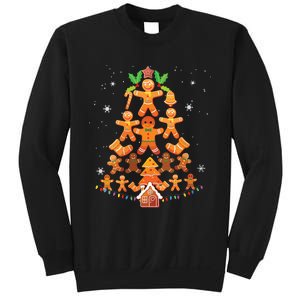 Jolly Gingerbread Christmas Tree Gingerbread Decor Sweatshirt