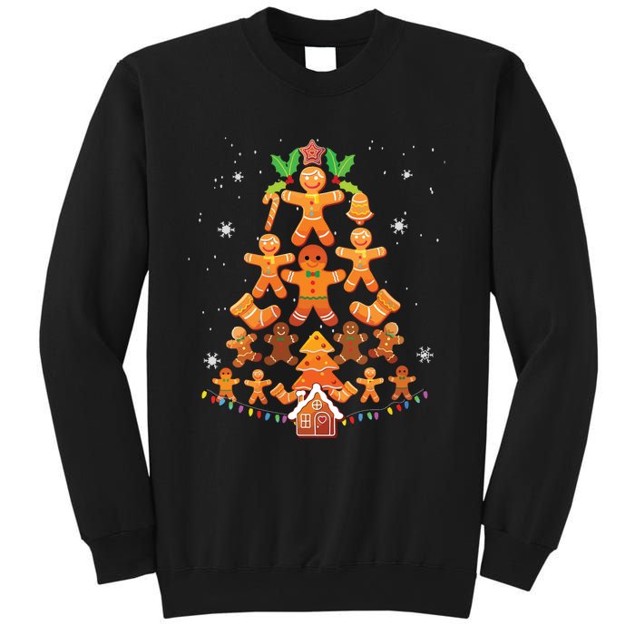 Jolly Gingerbread Christmas Tree Gingerbread Decor Sweatshirt