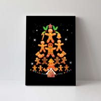 Jolly Gingerbread Christmas Tree Gingerbread Decor Canvas