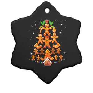 Jolly Gingerbread Christmas Tree Gingerbread Decor Ceramic Star Ornament