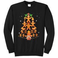 Jolly Gingerbread Christmas Tree Gingerbread Decor Tall Sweatshirt