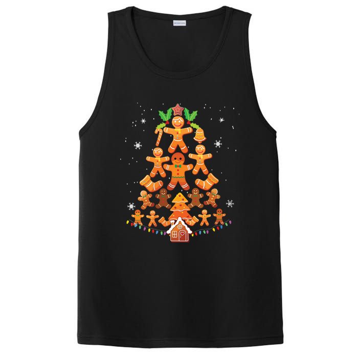 Jolly Gingerbread Christmas Tree Gingerbread Decor PosiCharge Competitor Tank