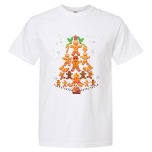 Jolly Gingerbread Christmas Tree Gingerbread Decor Garment-Dyed Heavyweight T-Shirt