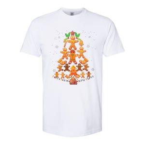 Jolly Gingerbread Christmas Tree Gingerbread Decor Softstyle CVC T-Shirt