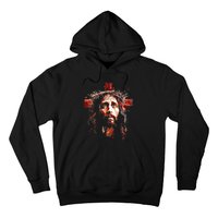 Jesus God Cross Christian Colorful Artwork Christian Faith Hoodie