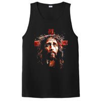 Jesus God Cross Christian Colorful Artwork Christian Faith PosiCharge Competitor Tank