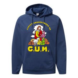 Jesus God Christ Understands Me Cum Performance Fleece Hoodie