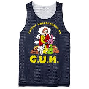 Jesus God Christ Understands Me Cum Mesh Reversible Basketball Jersey Tank