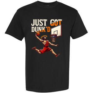 Just Got Dunked Jesus Dunking Baptism Garment-Dyed Heavyweight T-Shirt