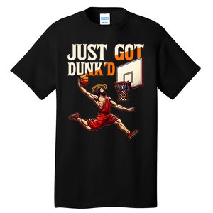 Just Got Dunked Jesus Dunking Baptism Tall T-Shirt