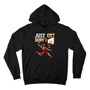 Just Got Dunked Jesus Dunking Baptism Tall Hoodie