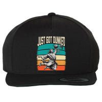 Just Got Dunked Jesus Dunking Baptism Playing Basketball Wool Snapback Cap