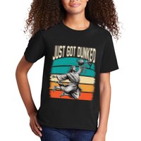 Just Got Dunked Jesus Dunking Baptism Playing Basketball Kids T-Shirt