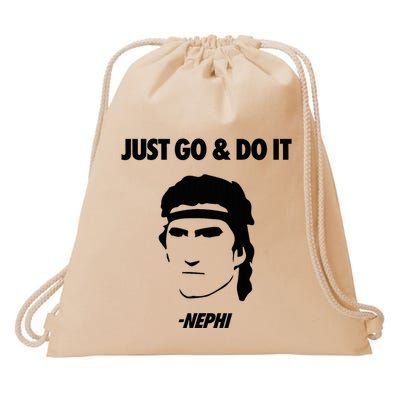 Just Go & Do It Nephi Funny Mormon Lds Missionary Drawstring Bag