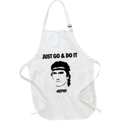Just Go & Do It Nephi Funny Mormon Lds Missionary Full-Length Apron With Pockets