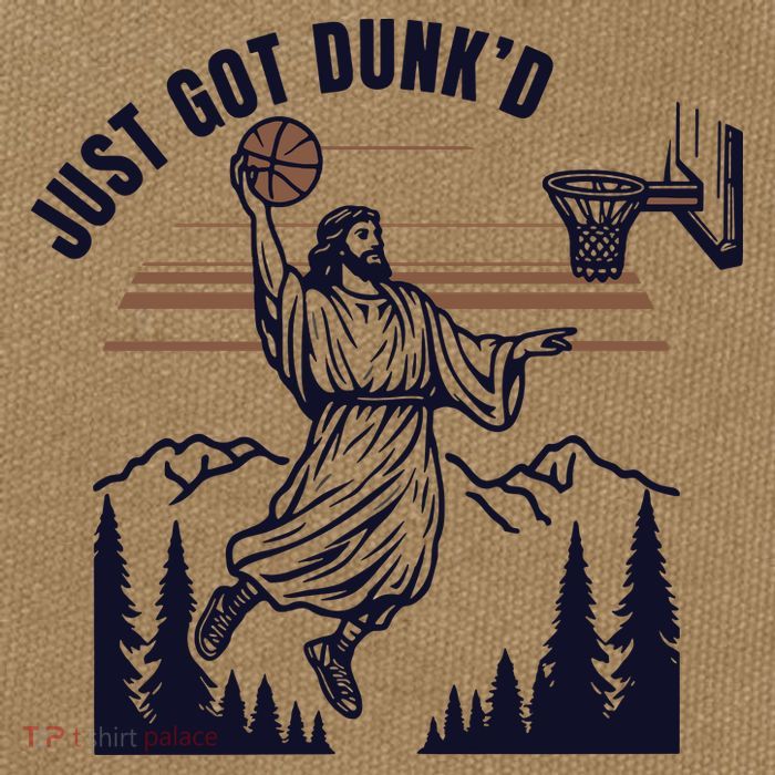 Just Got Dunked Funny Baptism Cotton Canvas Backpack