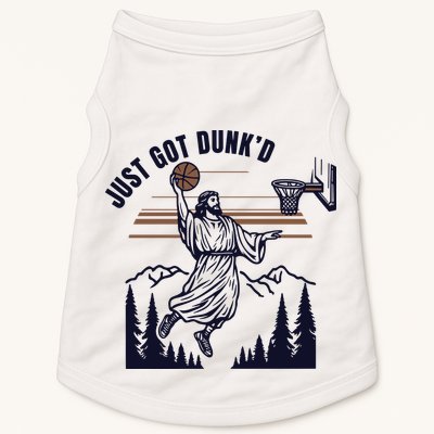 Just Got Dunked Funny Baptism Doggie Tank