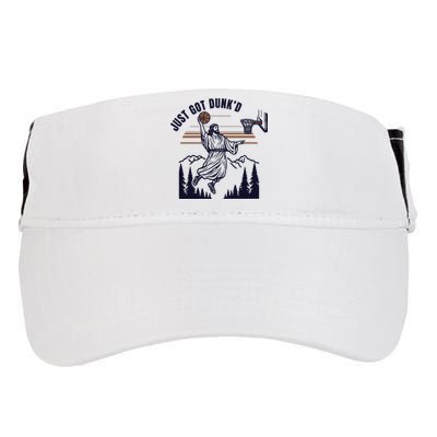 Just Got Dunked Funny Baptism Adult Drive Performance Visor