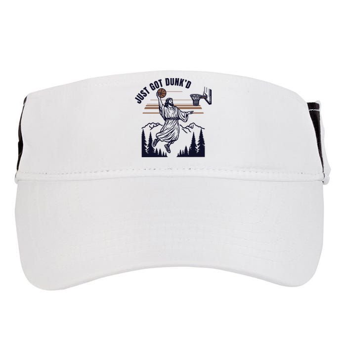 Just Got Dunked Funny Baptism Adult Drive Performance Visor