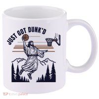 Just Got Dunked Funny Baptism 11oz C Handle Ceramic Mug