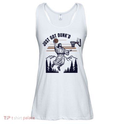 Just Got Dunked Funny Baptism Ladies Essential Flowy Tank